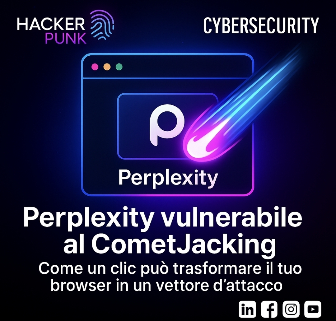 CometJacking: un clic per trasformare Perplexity in un data stealer