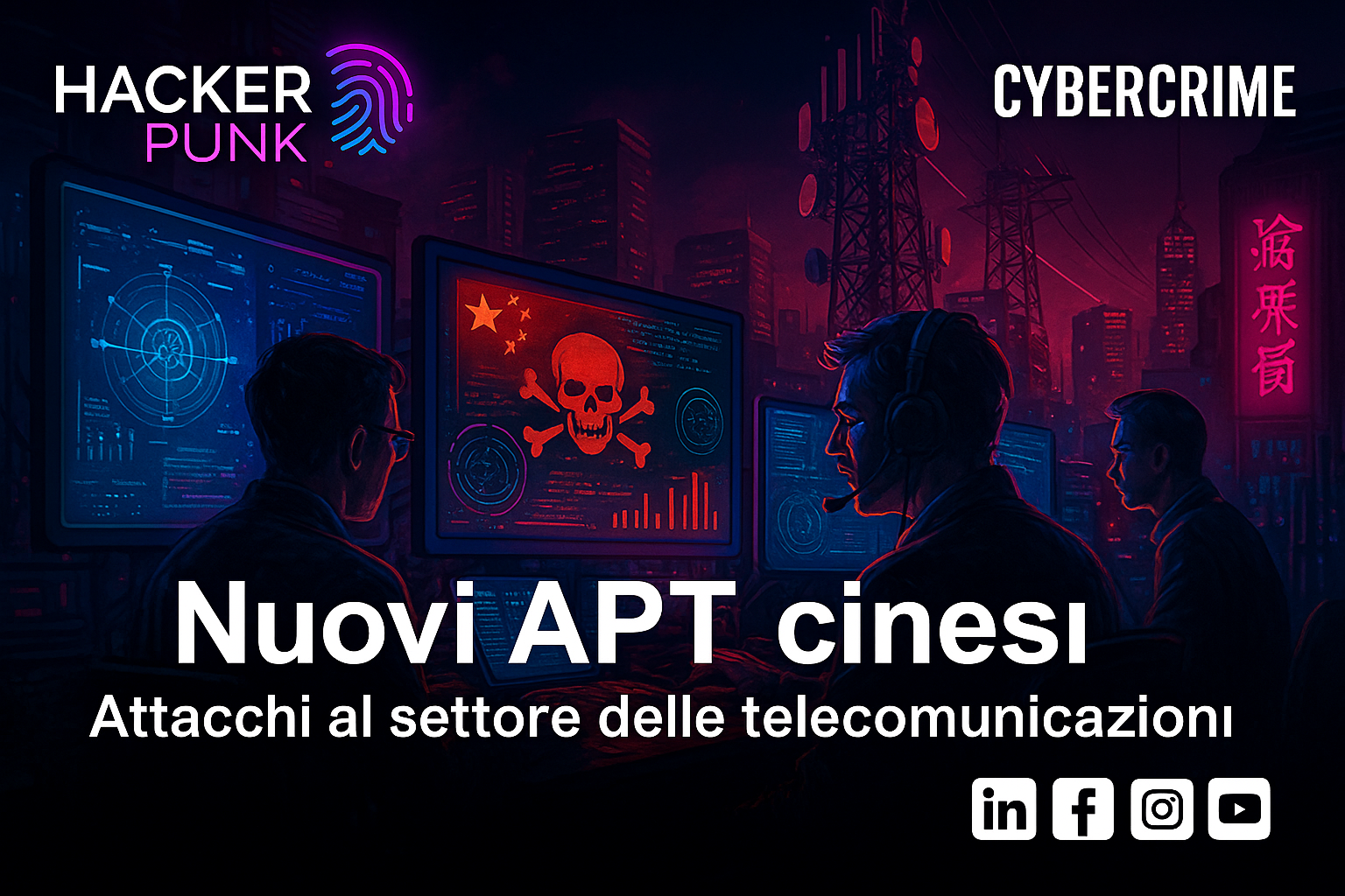 Nuovi APT Cinesi prendono di mira le telecomunicazioni