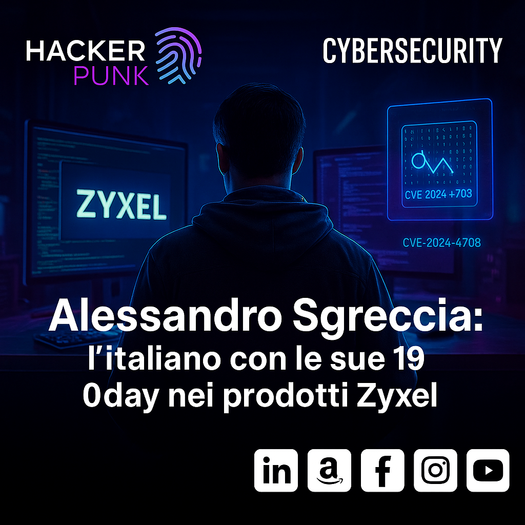 HackerHood: segnala due nuove CVE sui prodotti Zyxel