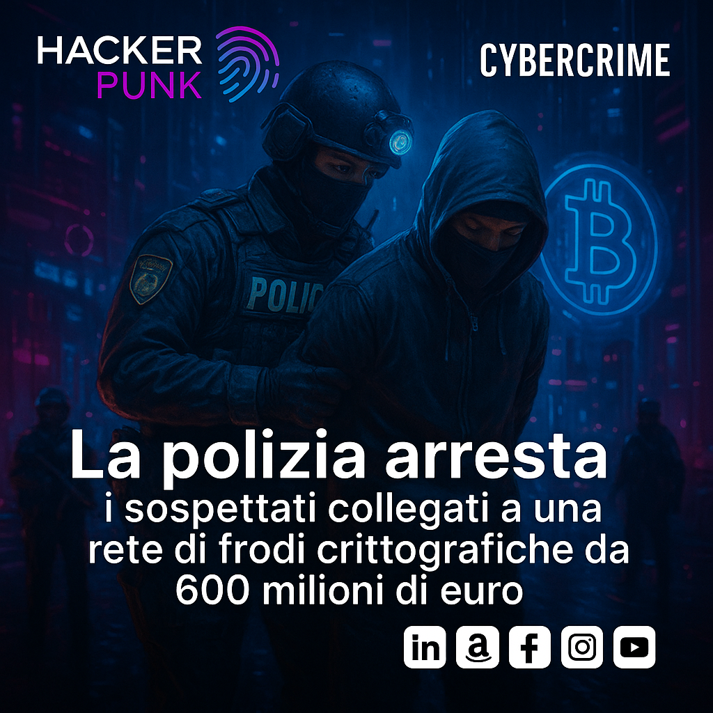 La polizia europea Eurojust arresta i sospettati collegati a una rete di frodi crittografiche da 600 milioni di euro