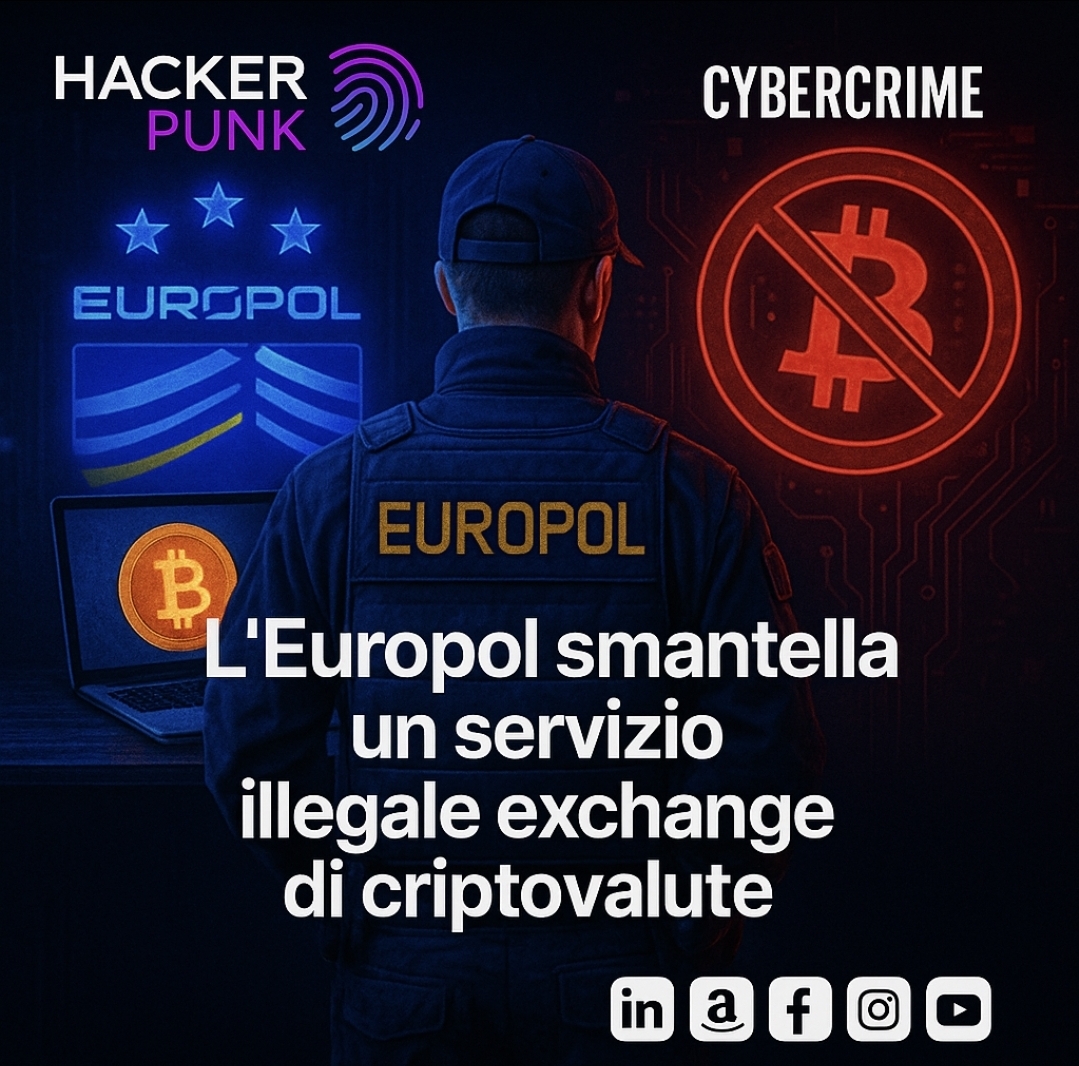 L'Europol smantella un servizio illegale exchange di criptovalute